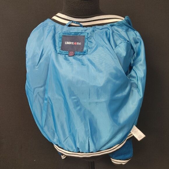KIDS "LIMITED TO" BLUE VELVET JACKET WITH CREST - Picture 8 of 11